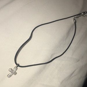 Swarovski crystal cross pendant necklace